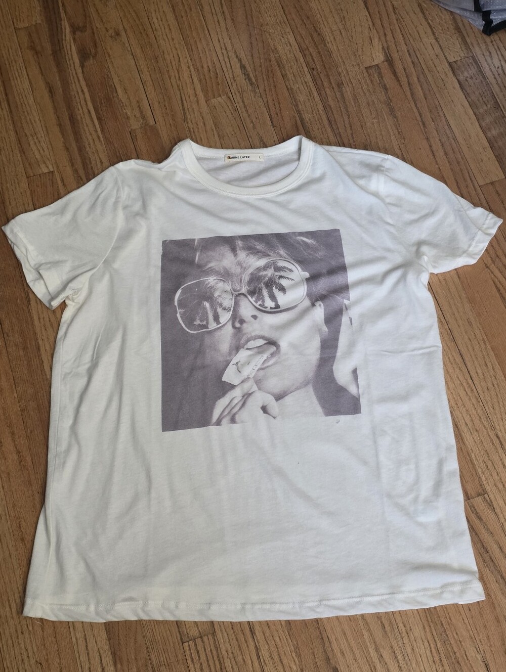 Marine Layer White Graphic Photo-Print Tee - Women